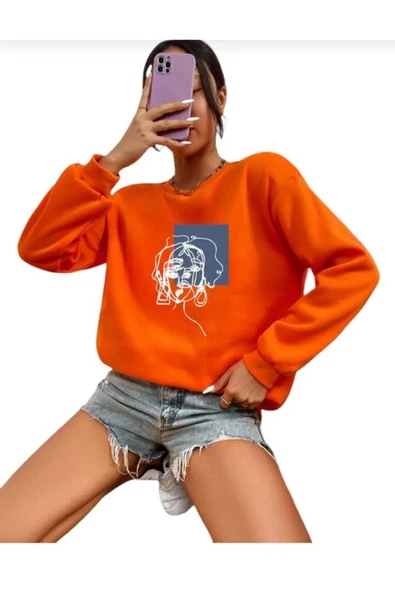 KOZİA OUTDOORS baskılı oyaka  unisex oversize sweatşhirt - Resim 2