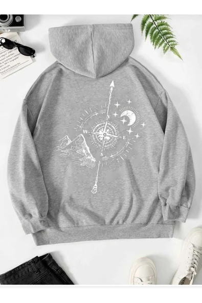 KOZİA OUTDOORS malkoçbey baskılı oversize unisex sweatşirt - Resim 5