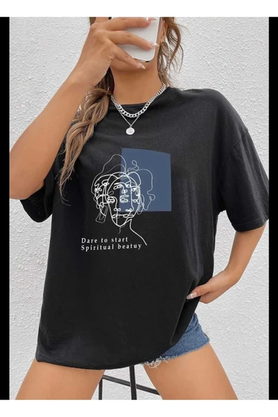 KOZİA OUTDOORS vengeance baskılı oversize unisex t-şhirt ürün görseli