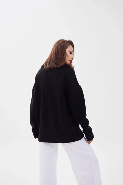 43151 TRİKO BALIKÇI SALAŞ KAZAKSİYAH - Resim 5