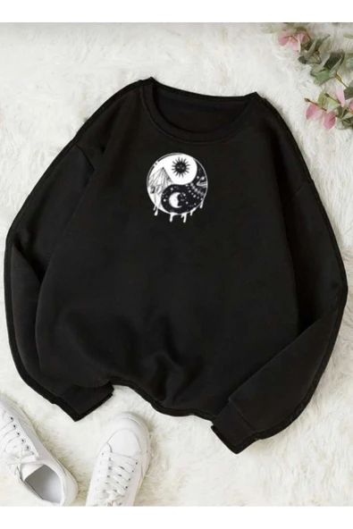 KOZİA OUTDOORS malkoçbey baskılı oversize unisex swetşhirt - Resim 2