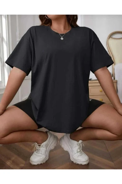 KOZİA OUTDOORS MALKOÇBEY BASKISIZ OVERSİZE UNİSEX BASİC T-ŞHİRT - Resim 2