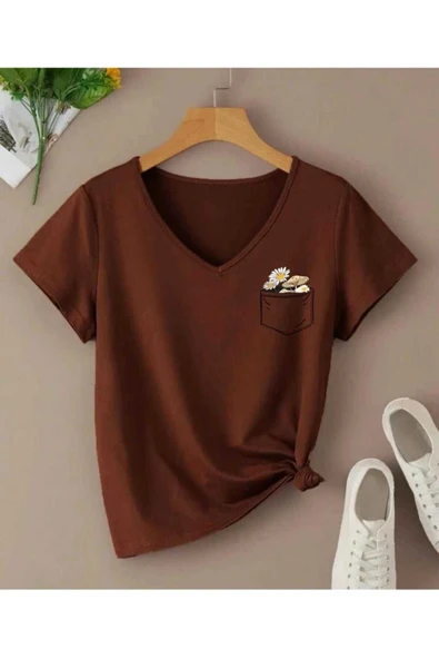 KOZİA OUTDOORS MALKOÇBEY CEP DETAY BASKILI OVERSİZE UNİSEX BASİC T-ŞHİRT - Resim 5