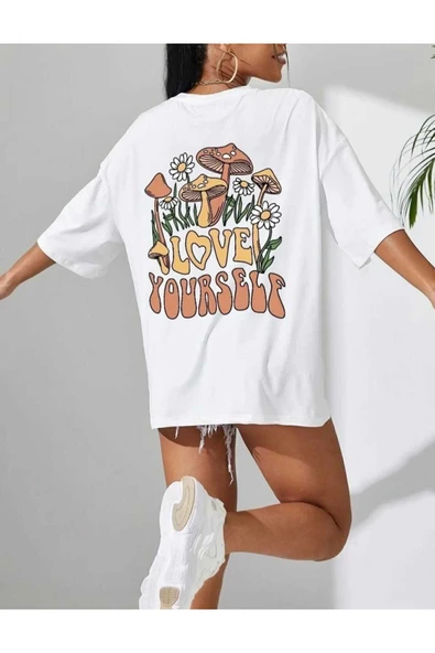 KOZİA OUTDOORS malkoçbey love yourself baskılı t-şhirt - Resim 4