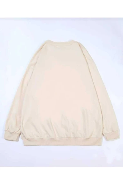 KOZİA OUTDOORS CHERRY baskılı oversize unisex basic sweatşhirt - Resim 5