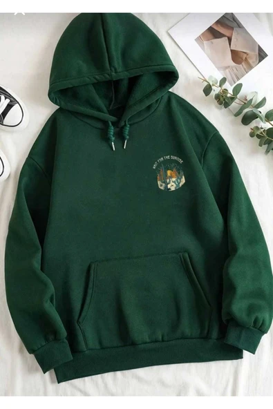 KOZİA OUTDOORS KAPÜŞONLU OVERSİZE UNİSEX SWEATŞHİRT - Resim 7