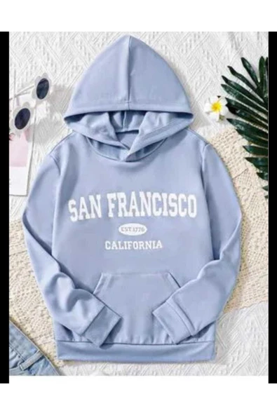 KOZİA OUTDOORS KAPÜŞONLU OVERSİZE SAN FRANCISCO BASKILI SWEAT ürün görseli