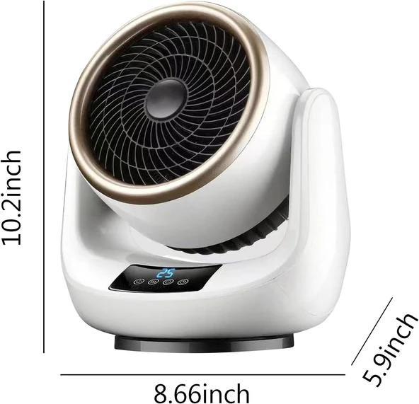 TFixol Uzaktan Kumandalı Elektrikli Isıtıcı Fanlı - Resim 3