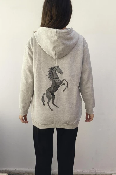 KOZİA OUTDOORS orjinal kozia baskılı oversize unisex kapüşonlu sweatşhirt - Resim 2