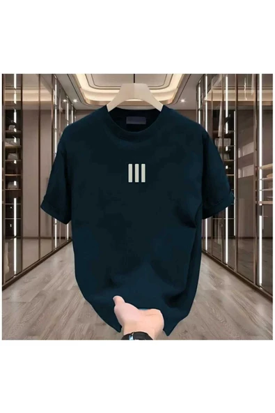 KOZİA OUTDOORS MALOÇBEY 3 çizgi baskılı oversize unisex basic o yaka t-şhirt ürün görseli