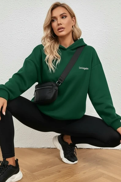 KOZİA OUTDOORS KAPÜŞONLU OVERSİZE UNİSEX SWEATŞHİRT - Resim 2