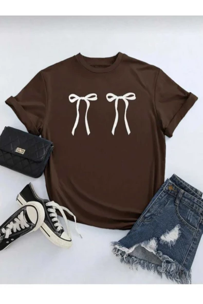 KOZİA OUTDOORS malkoçbey kurdela baskılı oversize unisex basic t-şhirt - Resim 4