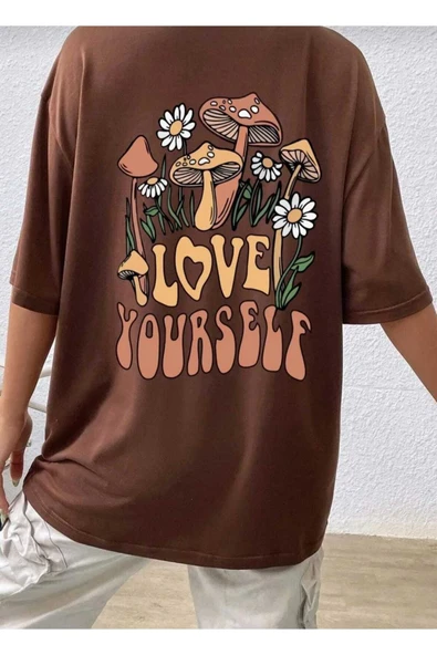 KOZİA OUTDOORS malkoçbey love yourself baskılı t-şhirt - Resim 5
