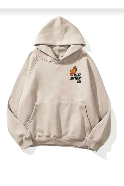 KOZİA OUTDOORS malkoçbey no7 baskılı kapüsonlu oversize unisex swetşhirt - Resim 4