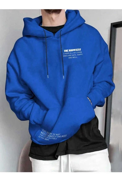 KOZİA OUTDOORS kapüşonlu baskılı unisex oversize sweatşhirt ürün görseli