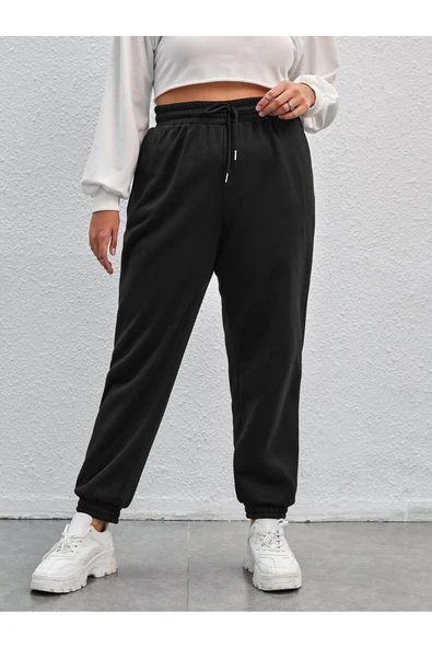 Neva Sena Kadın Jogger Kalın Kumaş Lastik Paça Eşofman Altı - Resim 9