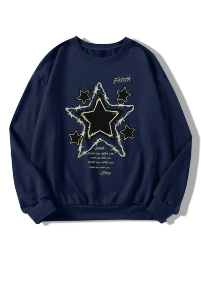 KOZİA OUTDOORS malkoçbey gtxr baskılı o yaka oversize unisex swetşhirt - Resim 2