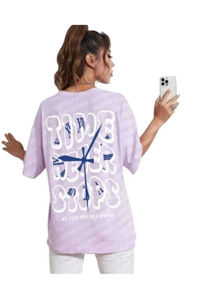 KOZİA OUTDOORS malkoçbey time baskılı oversize basic t-şhirt - Resim 5