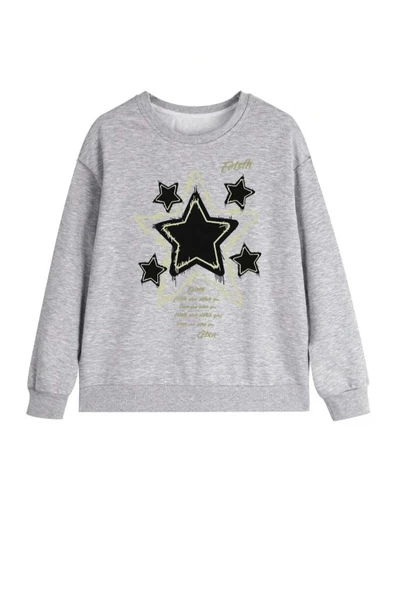 KOZİA OUTDOORS malkoçbey gtxr baskılı o yaka oversize unisex swetşhirt - Resim 4