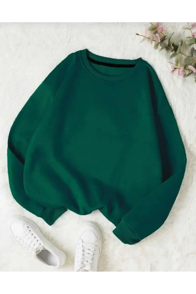 blackbonds unisex siyah sweatshirt oversize - Resim 5