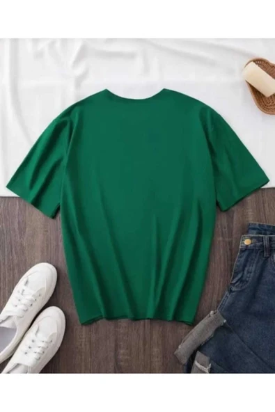 KOZİA OUTDOORS Brooklyn Yazı Baskılı Oversize Unisex Rahat Kalıp Basic Tişört - Resim 8