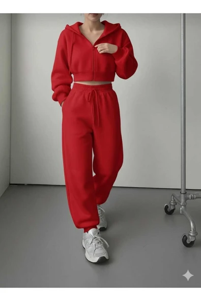 blackbonds 3iplik crop eşofman takımı - Resim 9