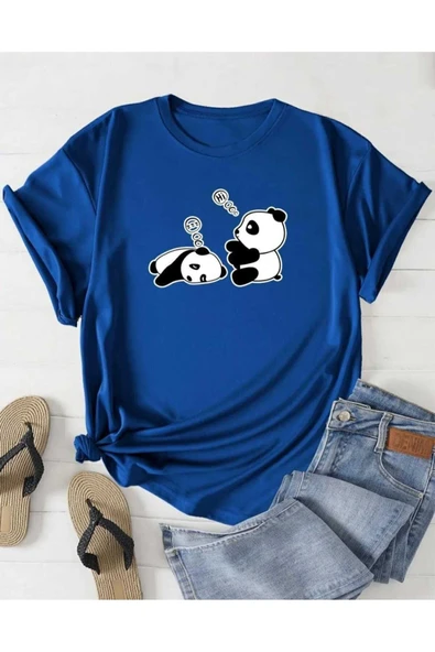 KOZİA OUTDOORS malkoçbey sevimli pandalar baskılı t-şhirt - Resim 7