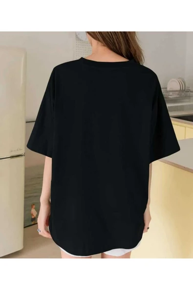 KOZİA OUTDOORS MALKOÇBEY  THE POVER BASKILI OVERSİZE UNİSEX BASİC T-ŞHİRT - Resim 6