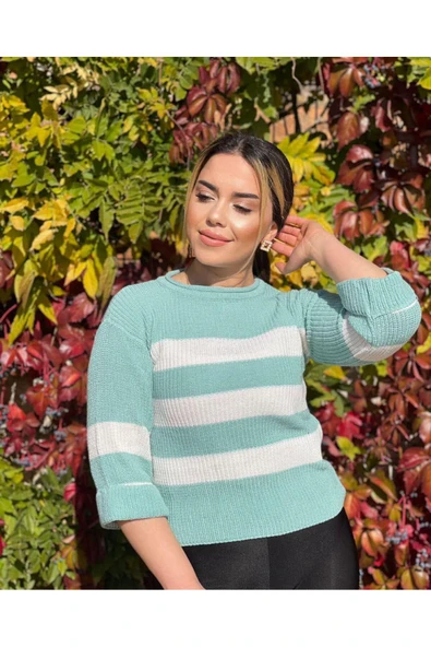 KOZİA OUTDOORS MALKOÇBEY SELANİK ÖRGÜ ÇİZGİLİ TRİKO KAZAK ürün görseli