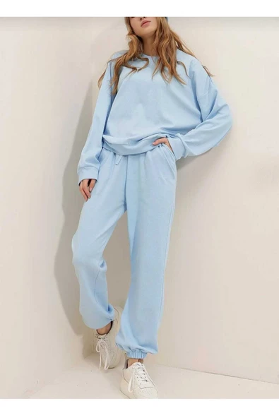 KOZİA OUTDOORS malkoçbey o yaka Eşofman Takımı Sweatshirt Jogger - Resim 6
