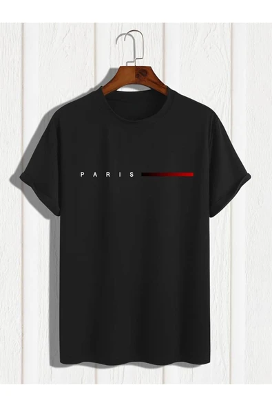 kenoger Unisex Oversize Fit Bisiklet Yaka Creative Yazı Baskılı Tişört - Resim 3