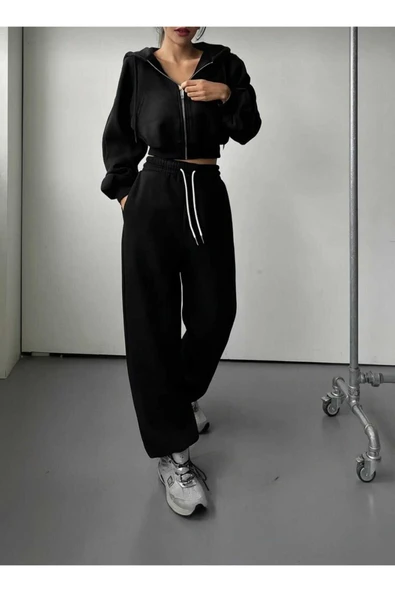 blackbonds 3iplik crop eşofman takımı - Resim 3