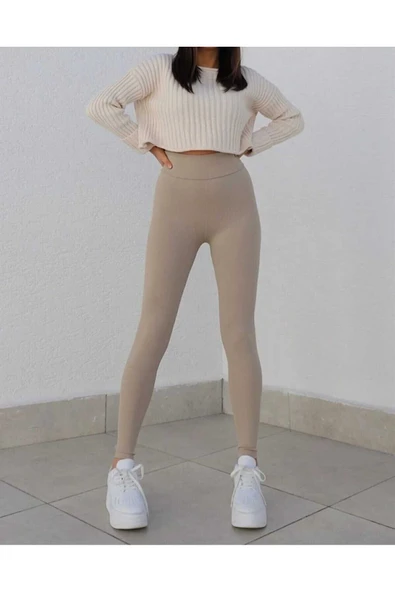 shiron Toparlayıcı Dikişsiz Fitilli Rahat Tayt ürün görseli