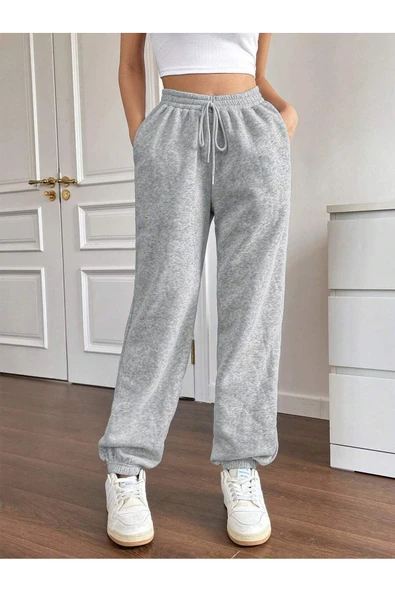 Neva Sena Kadın Jogger Kalın Kumaş Lastik Paça Eşofman Altı ürün görseli