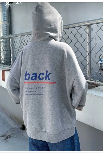 KOZİA OUTDOORS malkoçbey baskılı oversize unisex  swetşhirt ürün görseli