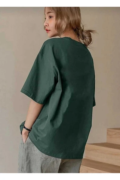 KOZİA OUTDOORS Yeni Sezon Majestic Baskılı Oversize Unisex Bisiklet Yaka Tişört - Resim 8