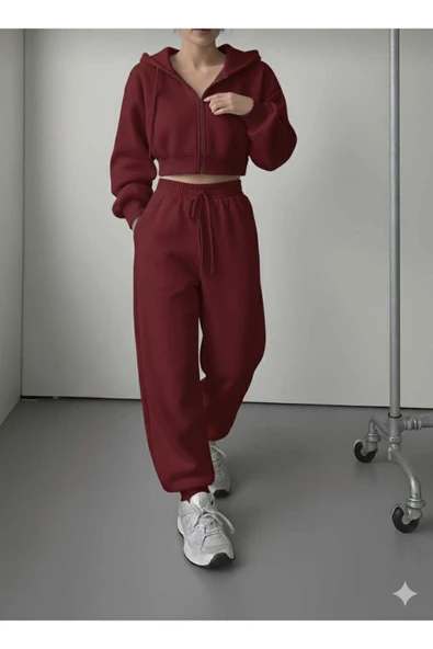 blackbonds 3iplik crop eşofman takımı - Resim 8