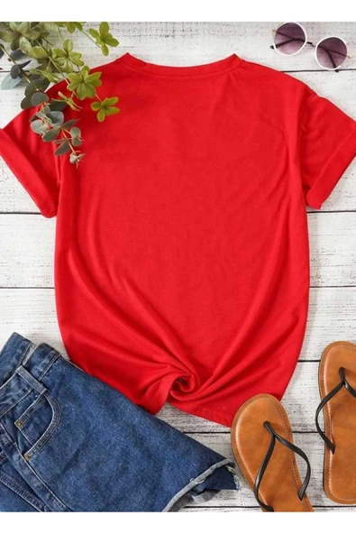 KOZİA OUTDOORS MALKOÇBEY KALP BASKILI OVERSİZE UNİSEX BASİC T-ŞHİRT - Resim 6