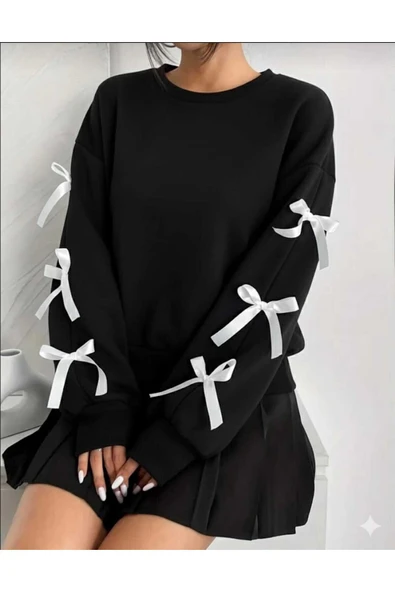 blackbonds kurdale Bisiklet Yaka Sweatshirt şık modern ürün görseli