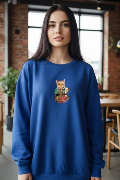 blackbonds unisex bisiklet yaka rekli sweatşhirt - Resim 2