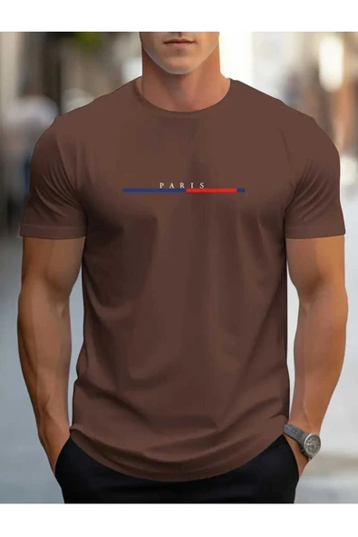 KOZİA OUTDOORS Rahat Kalıp Paris Baskılı Unisex Basic Tişört ürün görseli