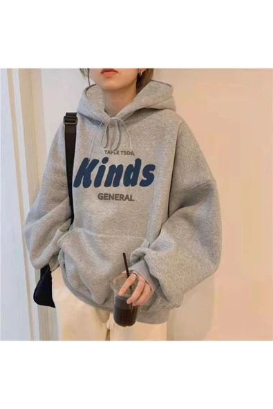 blackbonds Kinds Baskılı Gri Sweatshirt - Resim 2