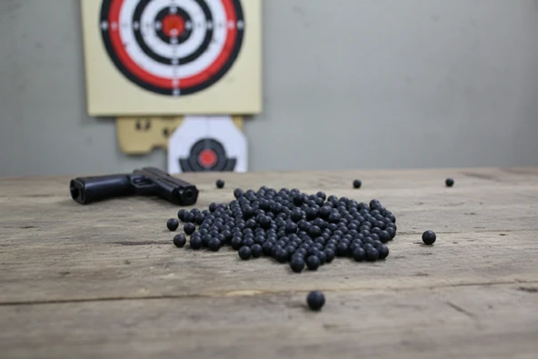 Boncuk Atan Tabanca Silah ve Tüfekler Için 4 Paket Boncuk Mermi +13 Yaş - Resim 3