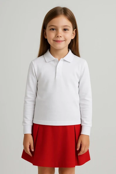 KOZİA OUTDOORS ´polo yaka uzun kollu 6-13 yaş çocuk okul tişört ürün görseli