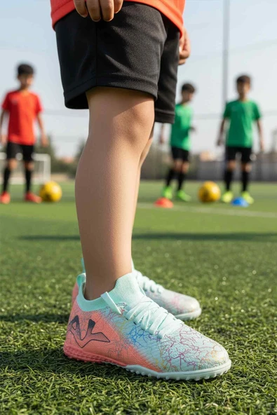 Playup Mint Bilekten Çoraplı Erkek Çocuk Halı Saha Ayakkabısı FH-252-153 F - Resim 3