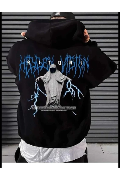 KOZİA OUTDOORS malkoçbey baskılı oversize unisex sweatşirt - Resim 5