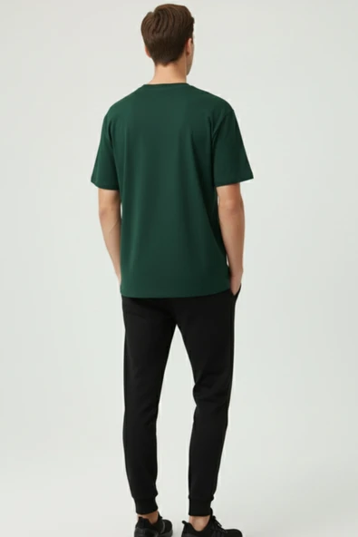 KOZİA OUTDOORS MALOÇBEY modern black baskılı oversize unisex basic o yaka t-şhirt - Resim 10