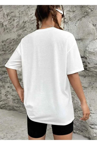 KOZİA OUTDOORS Yeni Sezon Majestic Baskılı Oversize Unisex Bisiklet Yaka Tişört - Resim 6