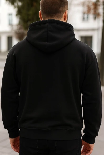 KOZİA OUTDOORS Kapşonlu oversize unisex sweat-shirt - Resim 3