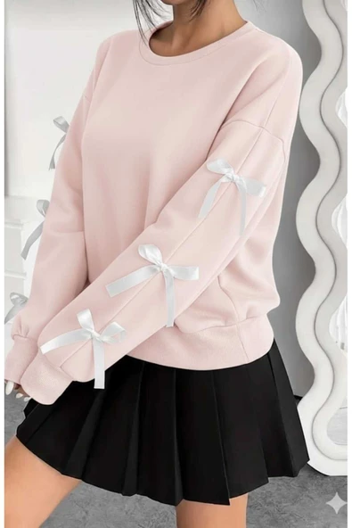 blackbonds kurdale Bisiklet Yaka Sweatshirt şık modern - Resim 10